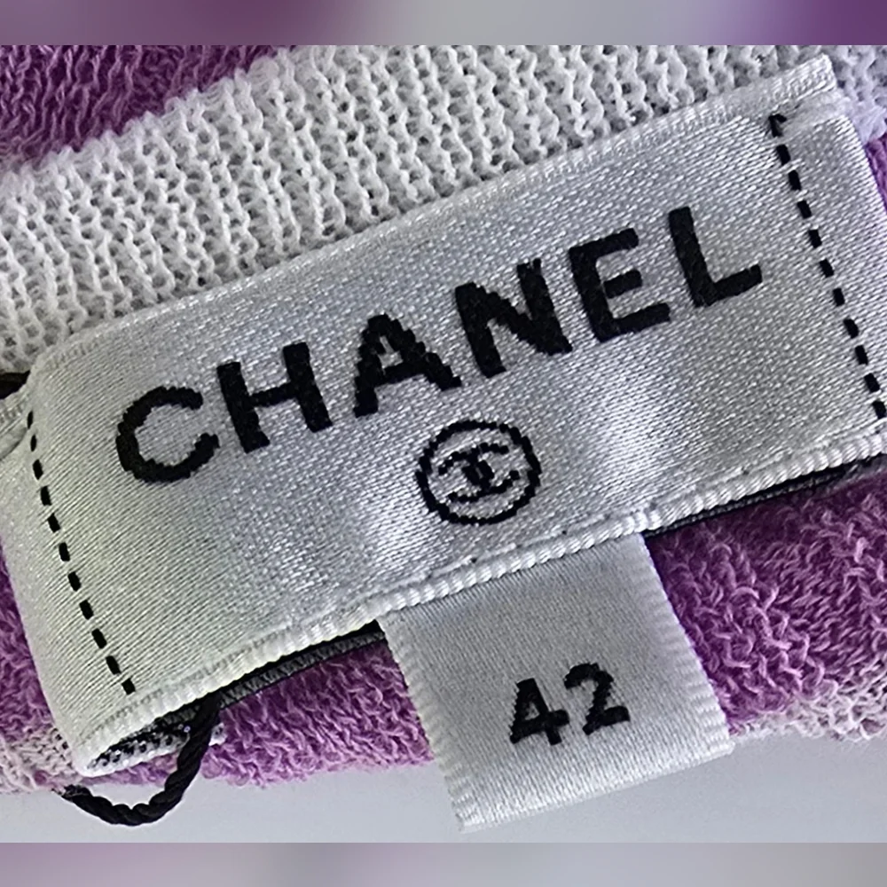 Chanel Knit Striped Tank Top - Picture 7 of 10